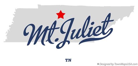 Map of Mt.Juliet, TN, Tennessee