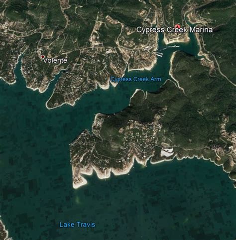 Cypress Creek Marina on Lake Travis - Map and Directions