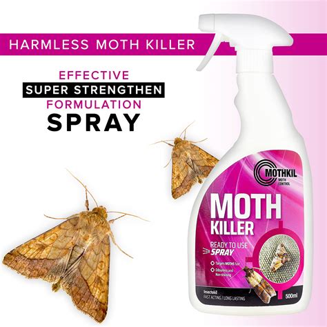 MothKil Moth Killer Spray - Fast Acting Moth Repellent Killer Spray For ...