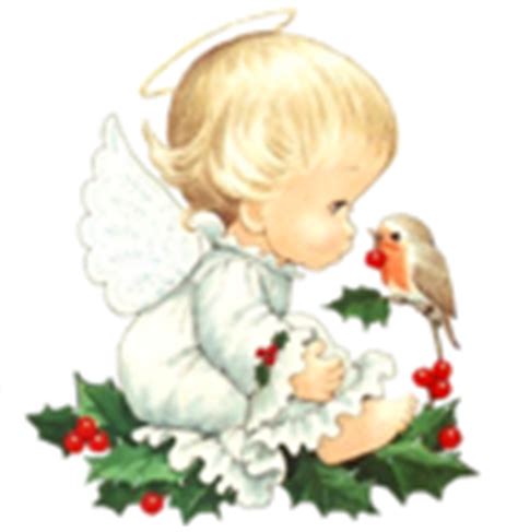 Cute Christmas Baby Angel with Bird Clipart | Gallery Yopriceville - High-Quality Free Images ...