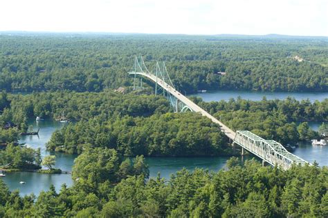 The Thousand Islands Bridge over the Saint Lawrence River [3648 × 2436] : r/InfrastructurePorn