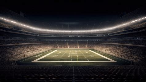 Football Stadium With Lots Of Lights On It Backgrounds | PSD Free ...