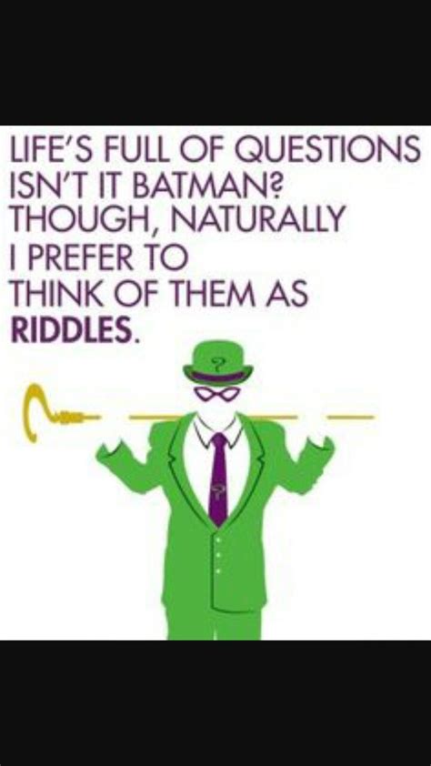 Pin by Alec Rocha on The riddler | Riddler, Riddler quotes, Gotham villains