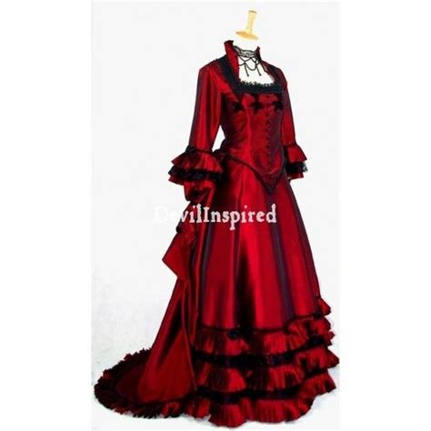 Pics For > Red Victorian Dress (With images) | Victorian ball gowns, Victorian gown, Nice dresses