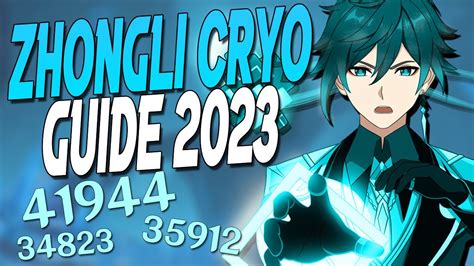 ZHONGLI, L'ARCHON CRYO ! Guide 2023 Team Zhongli Cryo - Genshin Impact ...