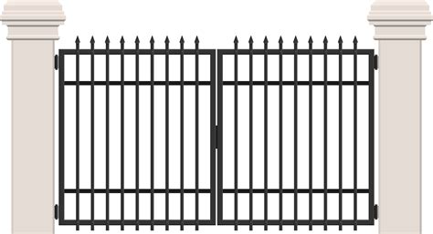 Concrete and steel gate clip art 8853410 PNG