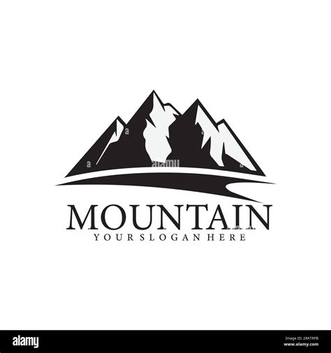 Mountain logo icon vector template Stock Vector Image & Art - Alamy