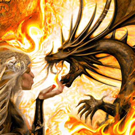 Fantasy Fire Dragon Petting Hyper Realistic Digital Graphic · Creative Fabrica