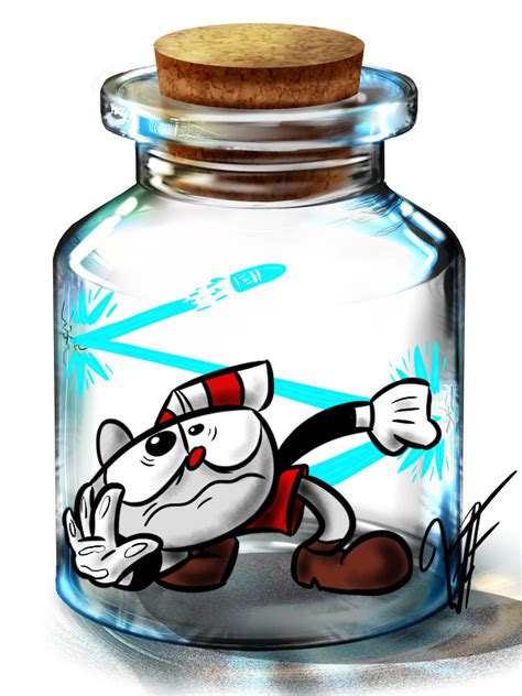 Bottle Meme ~ Cuphead by Watery-Flame on DeviantArt