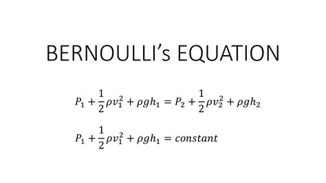 Learn All about Bernoulli Equation and Its Applications