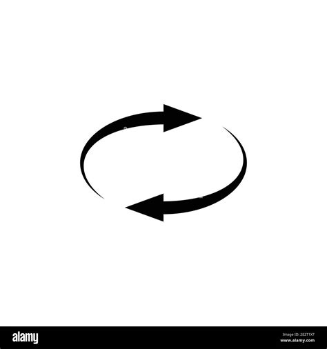 Spin rotate arrow vector icon. Reload round symbol Stock Vector Image ...