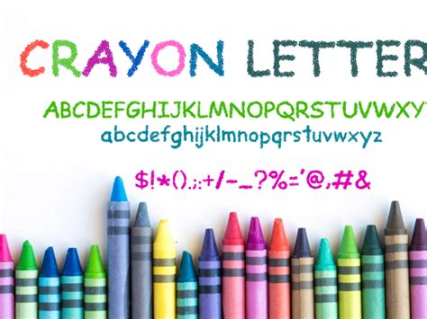 Crayon Letters Font by OWPictures on Dribbble