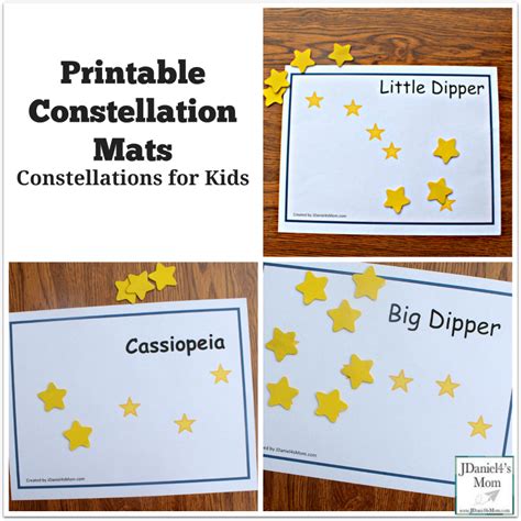 Constellations for Kids - Printable Constellation Mats