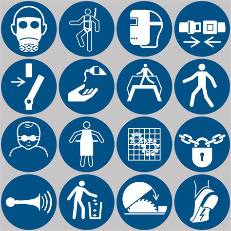 ISO 7010 Sign, ISO Mandatory Sign, Vector ISO 7010 Sign, Safety Sign Clipart, Requirement Sign ...