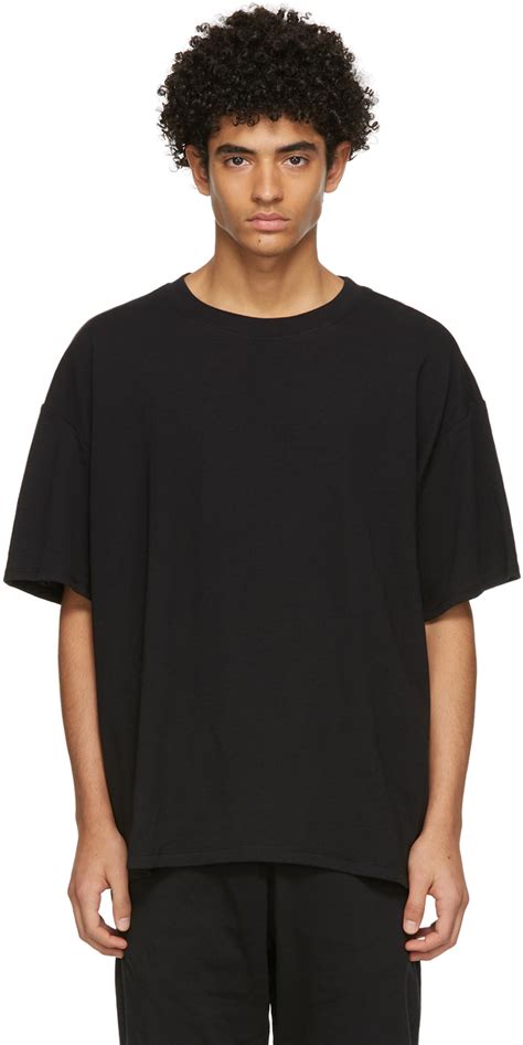 Three-Pack Black Jersey T-Shirts by Fear of God ESSENTIALS on Sale