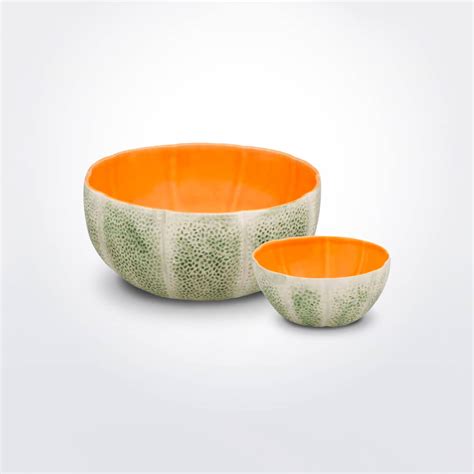 Tropical Melon Ceramic Fruit Bowl Set | Maison Numen