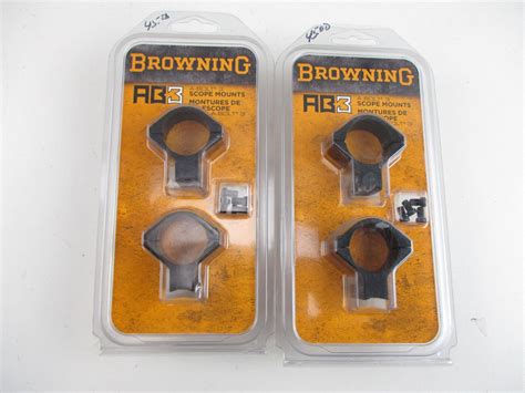 BROWNING A-BOLT 3 SCOPE MOUNTS - Switzer's Auction & Appraisal Service