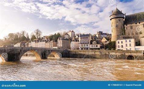 Laval, Beautiful French City, Panorama of the River Stock Image - Image of houses, loire: 178848161