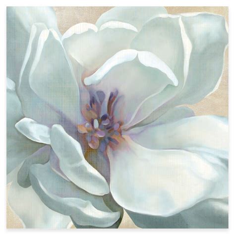 White Flower I Canvas Wall Art | Flower canvas wall art, Flower painting, Flower art