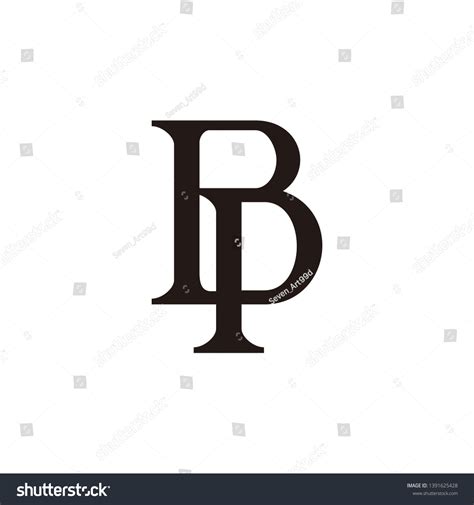 Monogram Bp Initial Bp Logo Design Stock Vector (Royalty Free ...