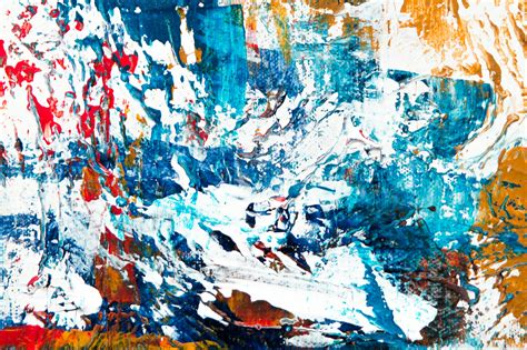 Blue and Red Abstract Painting · Free Stock Photo