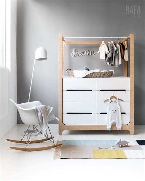 Rafa-kids storage collection. Wardrobe and dresser for modern children's rooms