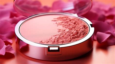 Premium AI Image | Blush makeup product isolated on pink