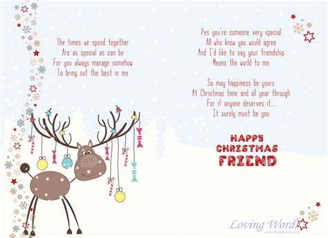 Especially for my Friend at Christmas | Greeting Cards by Loving Words