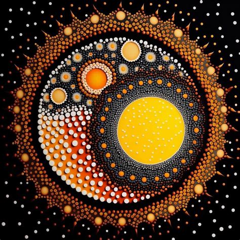 Aboriginal Dot Painting Digital by Jonathan Rudman | Saatchi Art