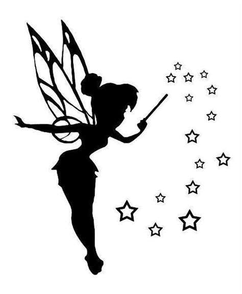 Tinkerbell Black and White Logo - LogoDix