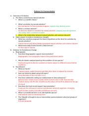 BIOL1302 2. Evidence for Macroevolution Study Guide.docx - Evidence for ...