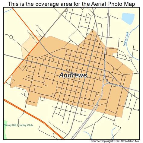 Aerial Photography Map of Andrews, SC South Carolina