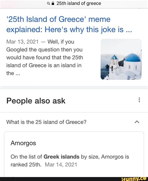 25th island of greece '25th Island of Greece' meme explained: Here's why this joke is Mar 13 ...