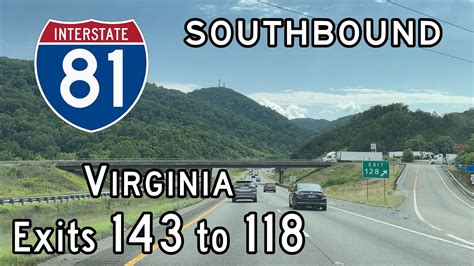 Interstate 81 Virginia (Exits 143 to 118) Southbound - YouTube