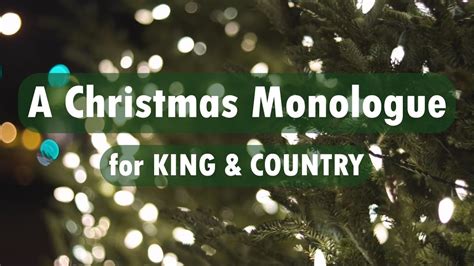 A Christmas Monologue (visualised) - for KING & COUNTRY - YouTube