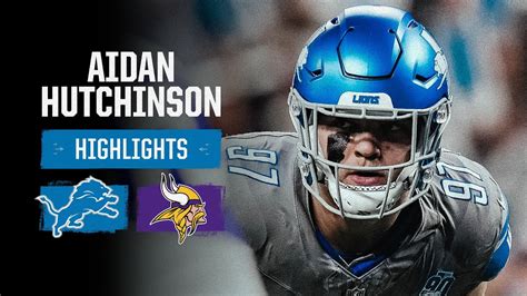 Aidan Hutchinson highlights | Lions vs. Vikings 2023 Week 18 - YouTube