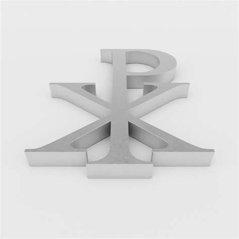 Chi Rho Labarum Symbol 3D model | CGTrader Chi Rho, Uv Mapping ...