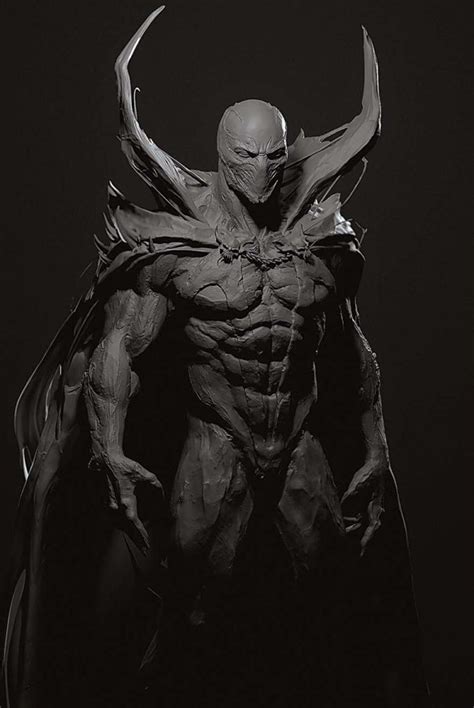 Spawn Fan Art, 3D Sculpture - Vertex Mode