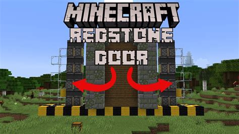 Minecraft Redstone Door - Tutorial - YouTube