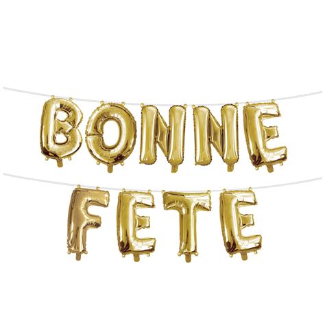 Creative Converting Bonne Fete Gold Foil Balloon Banner | Walmart Canada