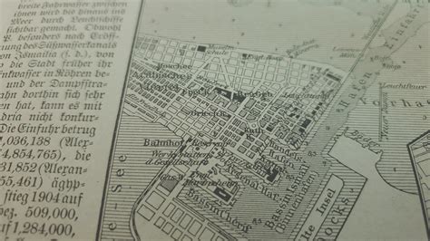 1907 Vintage Port Said Map