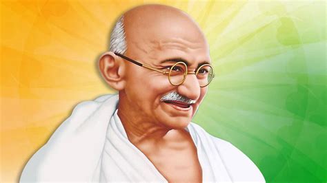 Download Inspiring Digital Portrait of Mahatma Gandhi Wallpaper | Wallpapers.com