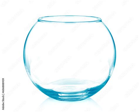 Empty fish bowl isolated on white background Stock Photo | Adobe Stock