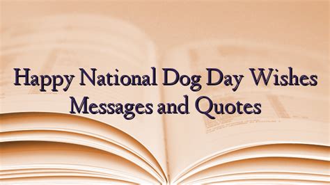 Happy National Dog Day Wishes Messages and Quotes - TechNewzTOP