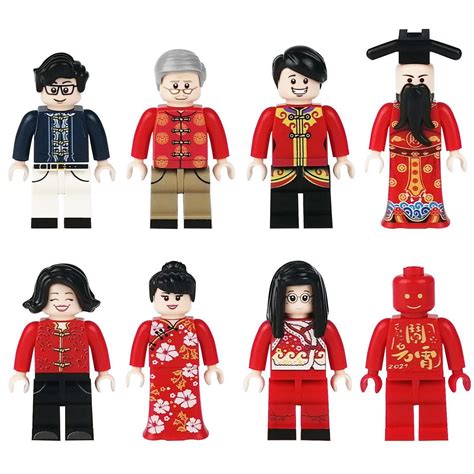 Chinese New Year Minifigures Lego Compatible City Sets