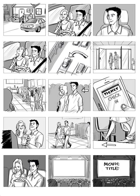 Basic Simple Storyboard Sample | HQ Printable Documents