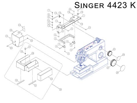 Cover, Arm Top for Singer 4423 & Singer 44S Sewing Machines – Millard ...