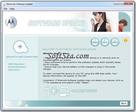 Motorola Software Update Screenshot