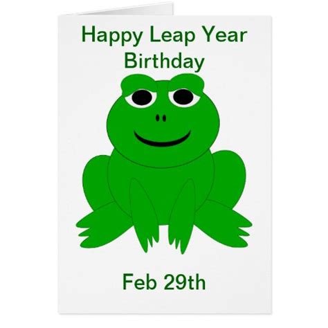 Leap Year Birthday Card | Zazzle