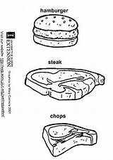 Steak Coloring Sheet Pages sketch template